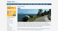 Desktop Screenshot of peljesactravel.com